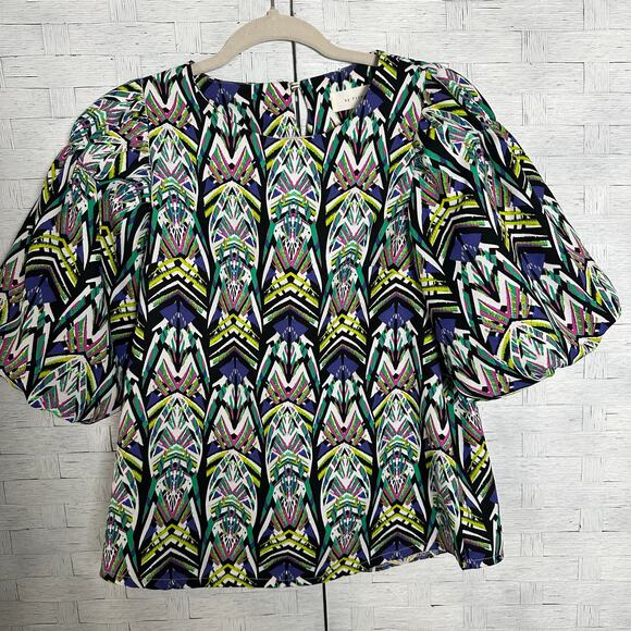 By princess colorful blouse balloon sleeves castlecore streetwear feminine - Picture 1 of 7